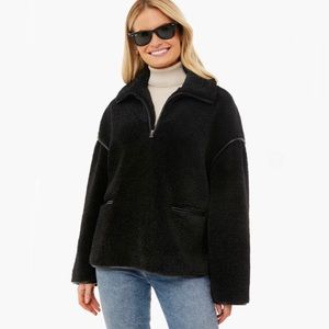 *NWT* Tuckernuck Rhodes Shearling Quarter Zip Size S
